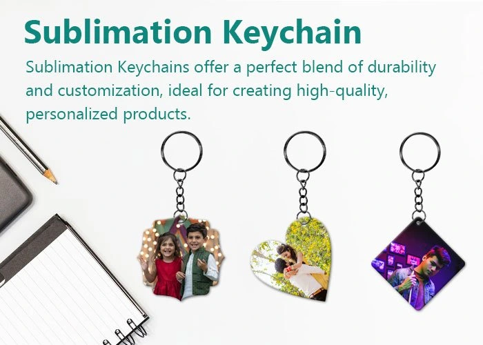 Sublimation print ready Keychain Blanks supplier