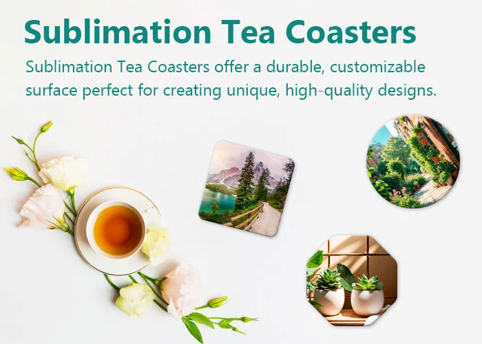 Sublimation print ready tea coaster blanks